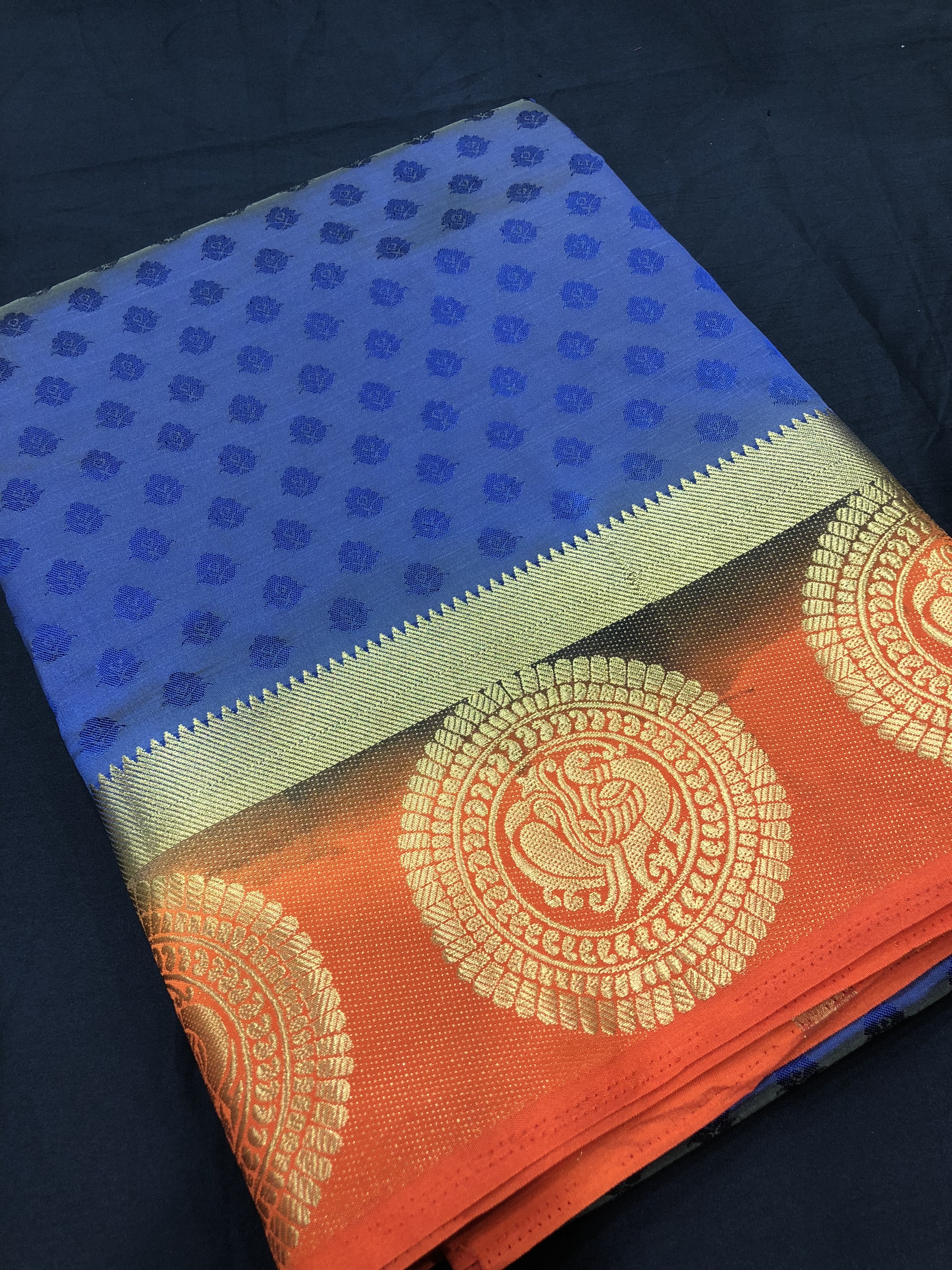India Silk Saree - 5.5 Mtr Length, 0.8 Mtr Blouse, Art Silk Material, Available In Green, Pink, Blue, White, Yellow, Purple, Black, Orange | Plain Pattern, Suitable For All Seasons