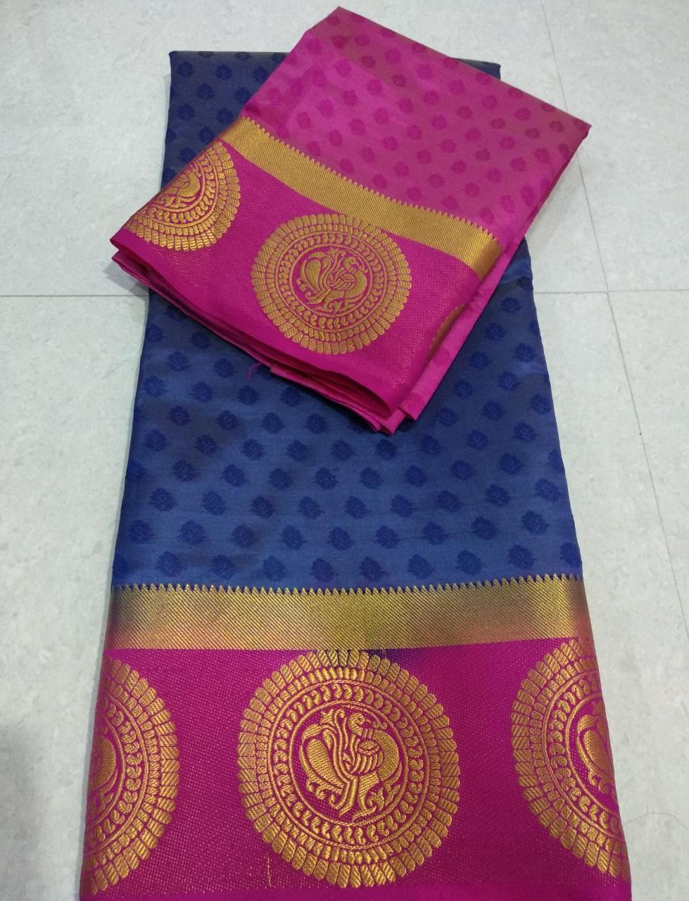 India Silk Saree - 5.5 Mtr Length, 0.8 Mtr Blouse, Art Silk Material, Available In Green, Pink, Blue, White, Yellow, Purple, Black, Orange | Plain Pattern, Suitable For All Seasons