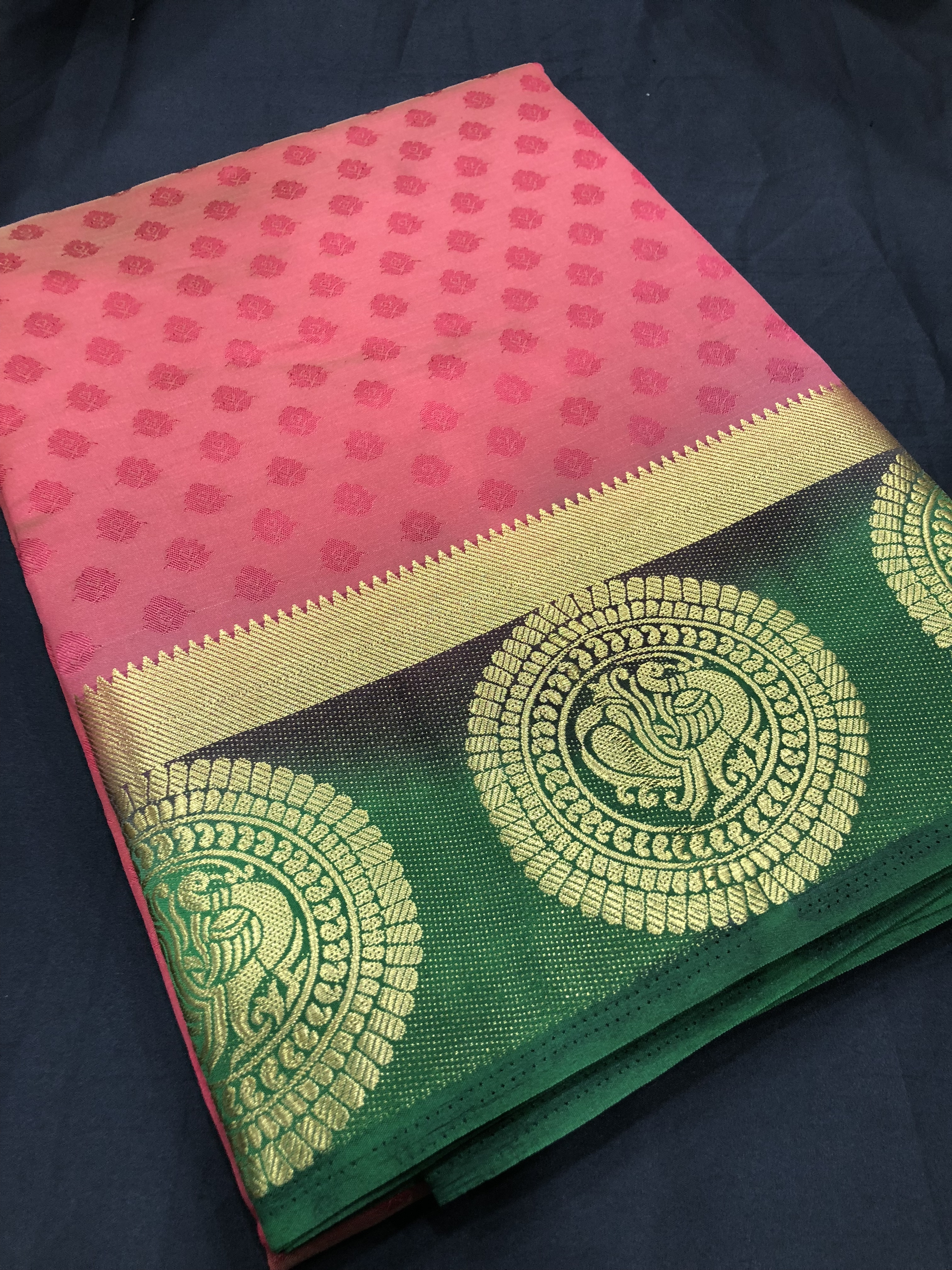 India Silk Saree - 5.5 Mtr Length, 0.8 Mtr Blouse, Art Silk Material, Available In Green, Pink, Blue, White, Yellow, Purple, Black, Orange | Plain Pattern, Suitable For All Seasons