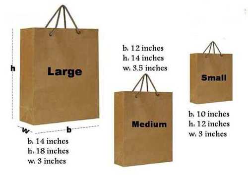 kraft shopping bags