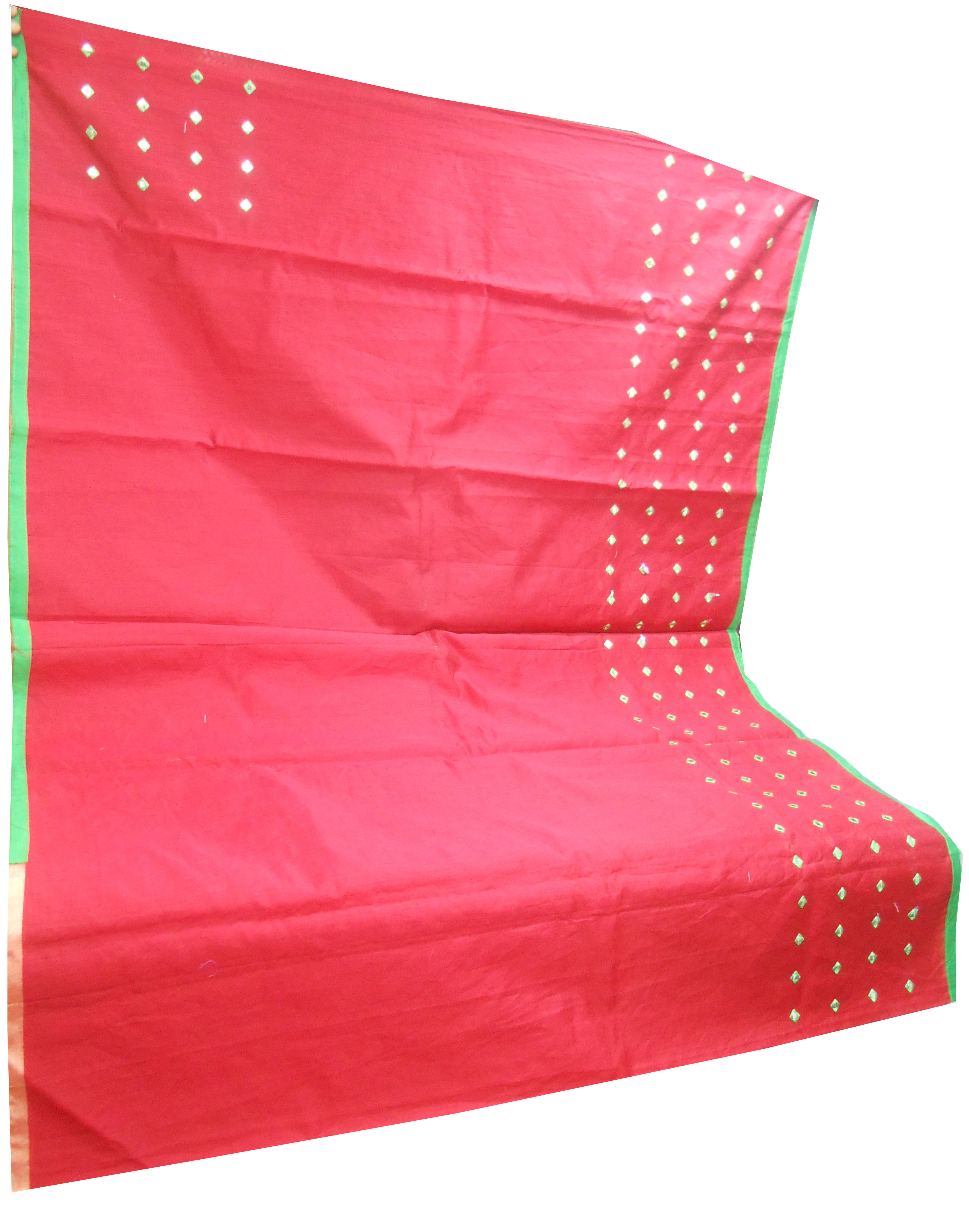 Handlum Cutwork - Cotton Material, Plain Style With Hand Embroidery | Available In All Colors