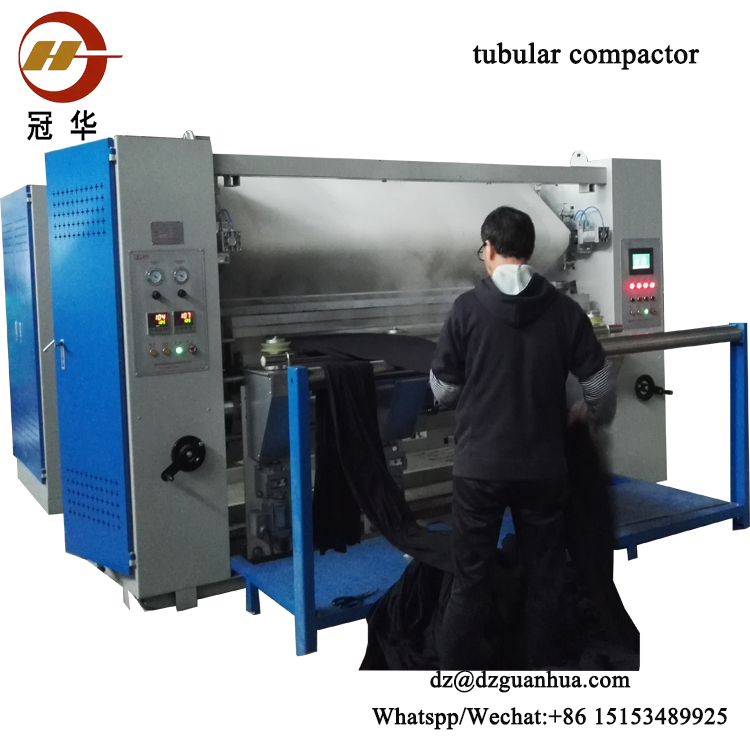 Bule+grey Tubular Fabric Calendering Machine