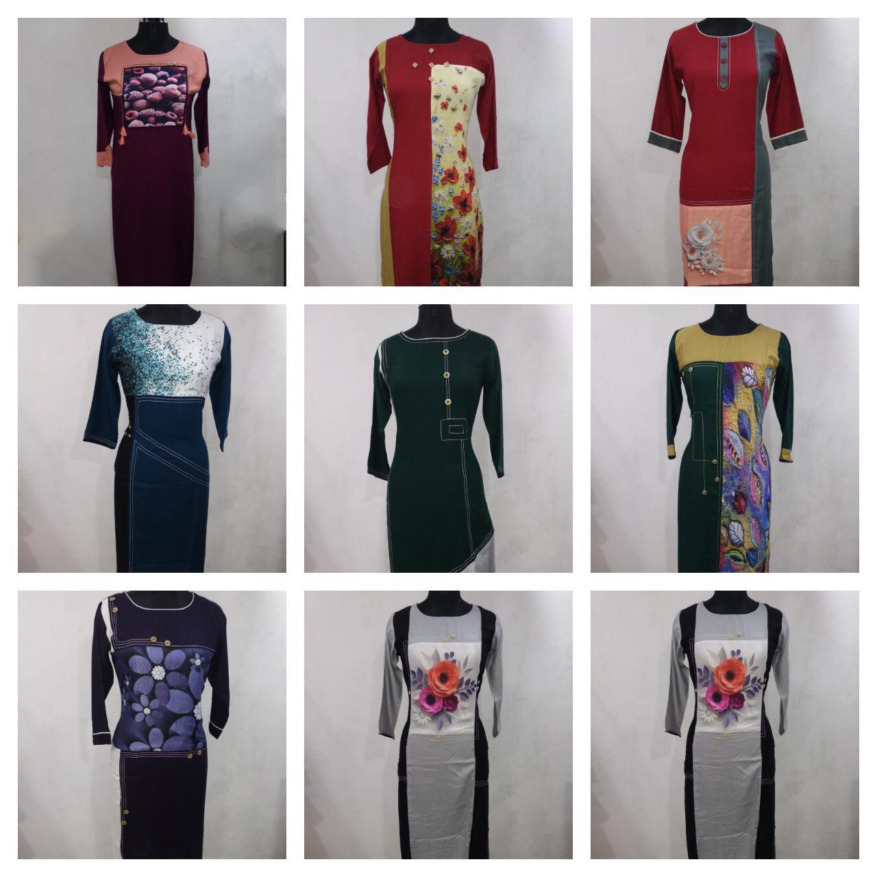 Designer Kurtis Bust Size: 36 Centimeter (Cm)