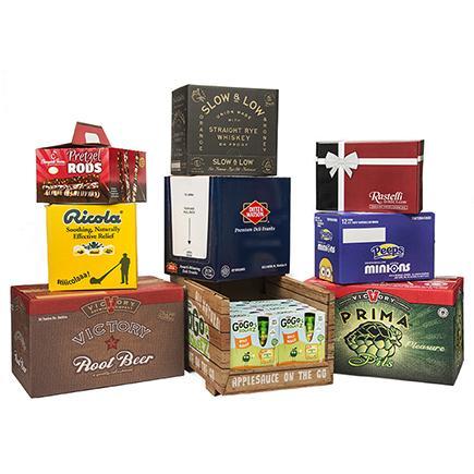 Printed Corrugated Box - Corrugated Cardboard, Varying Sizes, Blue | Recyclable, Reusable, Durable, High Resistance, Pre-printed Panel