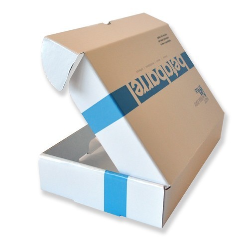Printed Corrugated Box - Corrugated Cardboard, Varying Sizes, Blue | Recyclable, Reusable, Durable, High Resistance, Pre-printed Panel