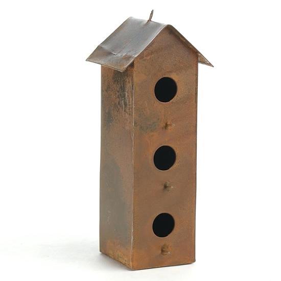Galvanized Bird House Height: 14.25 Inch (In)