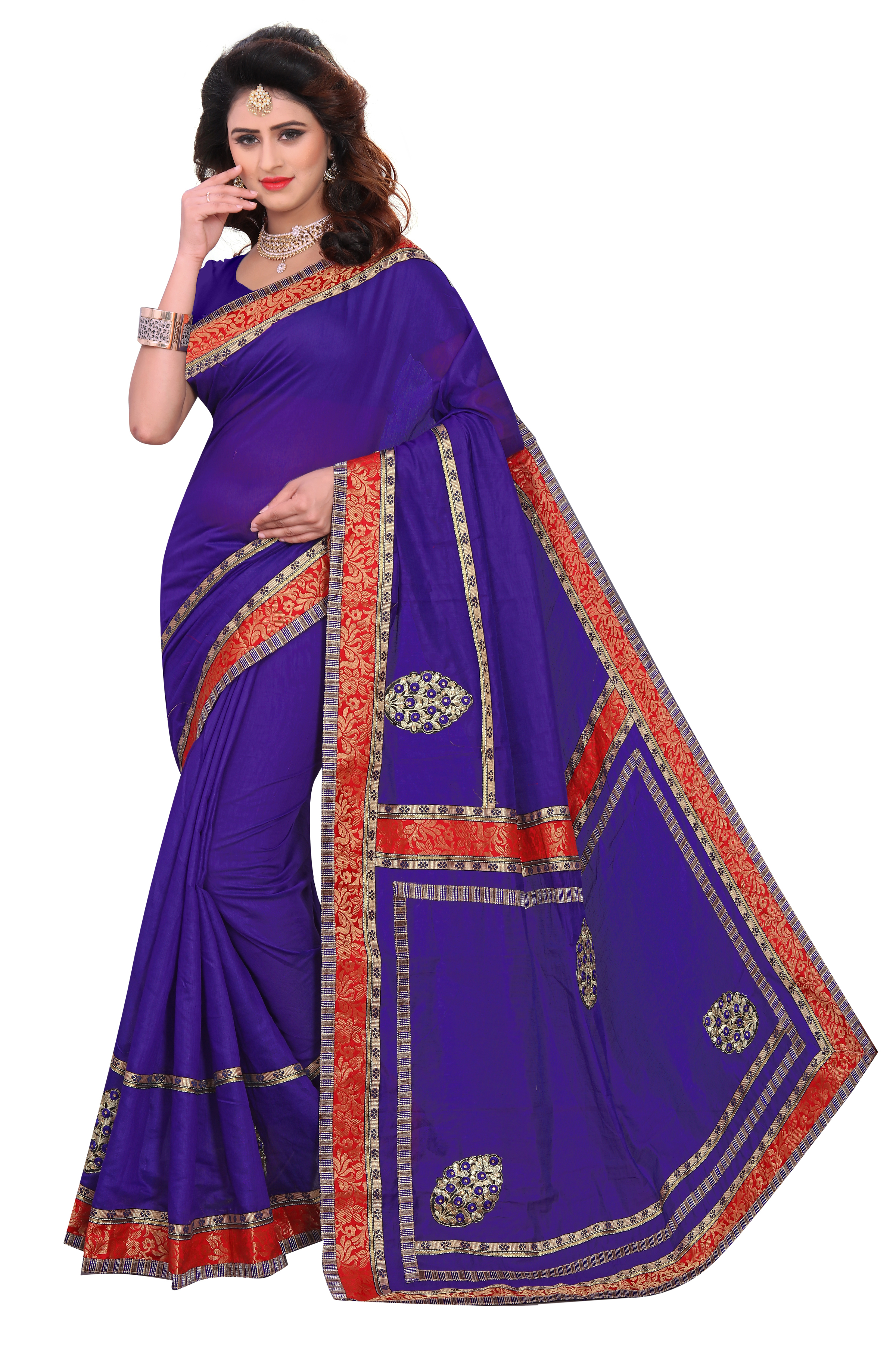 Blue Cotton Silk Sarees