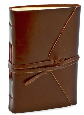 Leather Journal With Lock - Handmade Seed Paper And Embroidered Fabric, Customizable Size And Color Options, Modern And Classical Styles