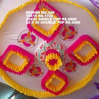 मुद्रित मंडप छत डिजाइन