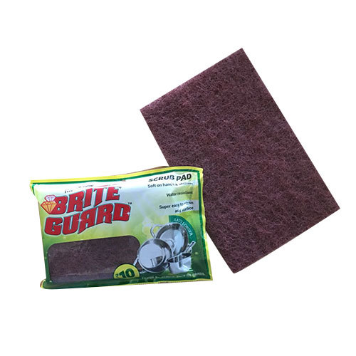 Kitchen Scrub Pad - Polyester Material, Purple Color | Eco-Friendly, Water Resistant, Effective for Stainless Steel & Aluminum Utensils Cleaning