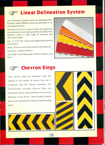 लिनियर डेलिनीशन सिस्टम, चेव्रोन सिंग्स