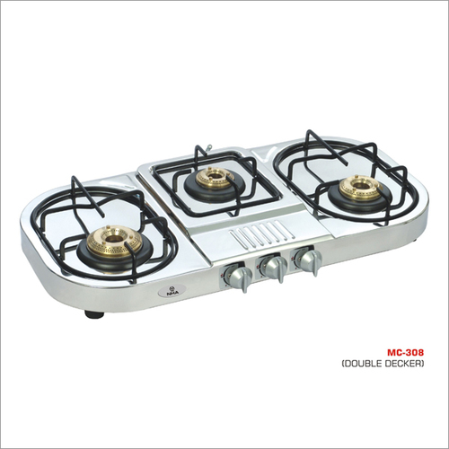 Steel Three Burner Stove