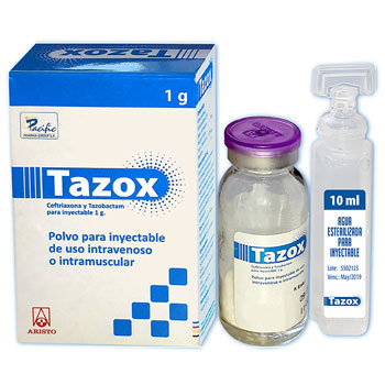 Ceftriaxone & Tazobactam Injection - 1000 MG Ceftriaxone + 125 MG Tazobactam, Liquid Antibiotic for Bacterial Infections & Surgical Site Infections