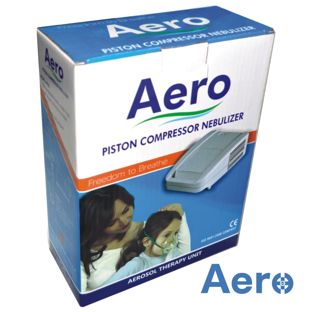 Aero Nebulizer Machine - Oil Free Piston Compressor, 207x273x97 Mm, 2.2 Kg Weight | Portable Soft Mist Inhaler, Continuous Use, Effective Medication Delivery