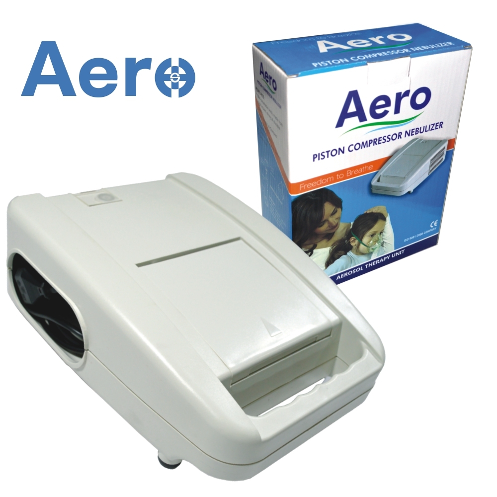 Aero Nebulizer Machine - Oil Free Piston Compressor, 207x273x97 Mm, 2.2 Kg Weight | Portable Soft Mist Inhaler, Continuous Use, Effective Medication Delivery