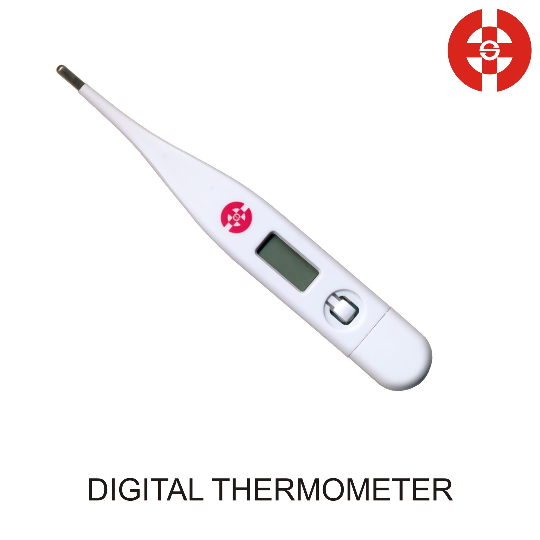 Clinical Thermometer - Plastic Material, Fast Reading In 60 Sec, Auto Shut Off, Lcd Display , 200-hour Battery Life