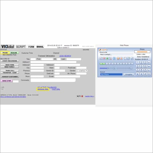 Manual Dialer Software Application: Calling