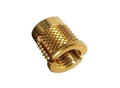 Round Brass Press In Insert