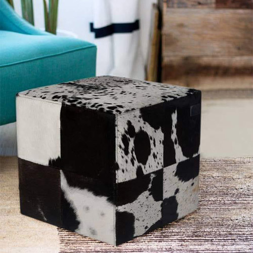 Leather Poufs