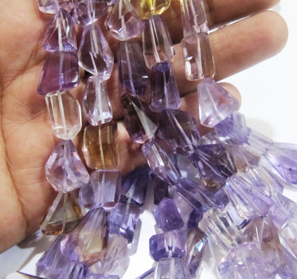 On Sale Natural Ametrine Irregular Nugget Shape Laser Cut