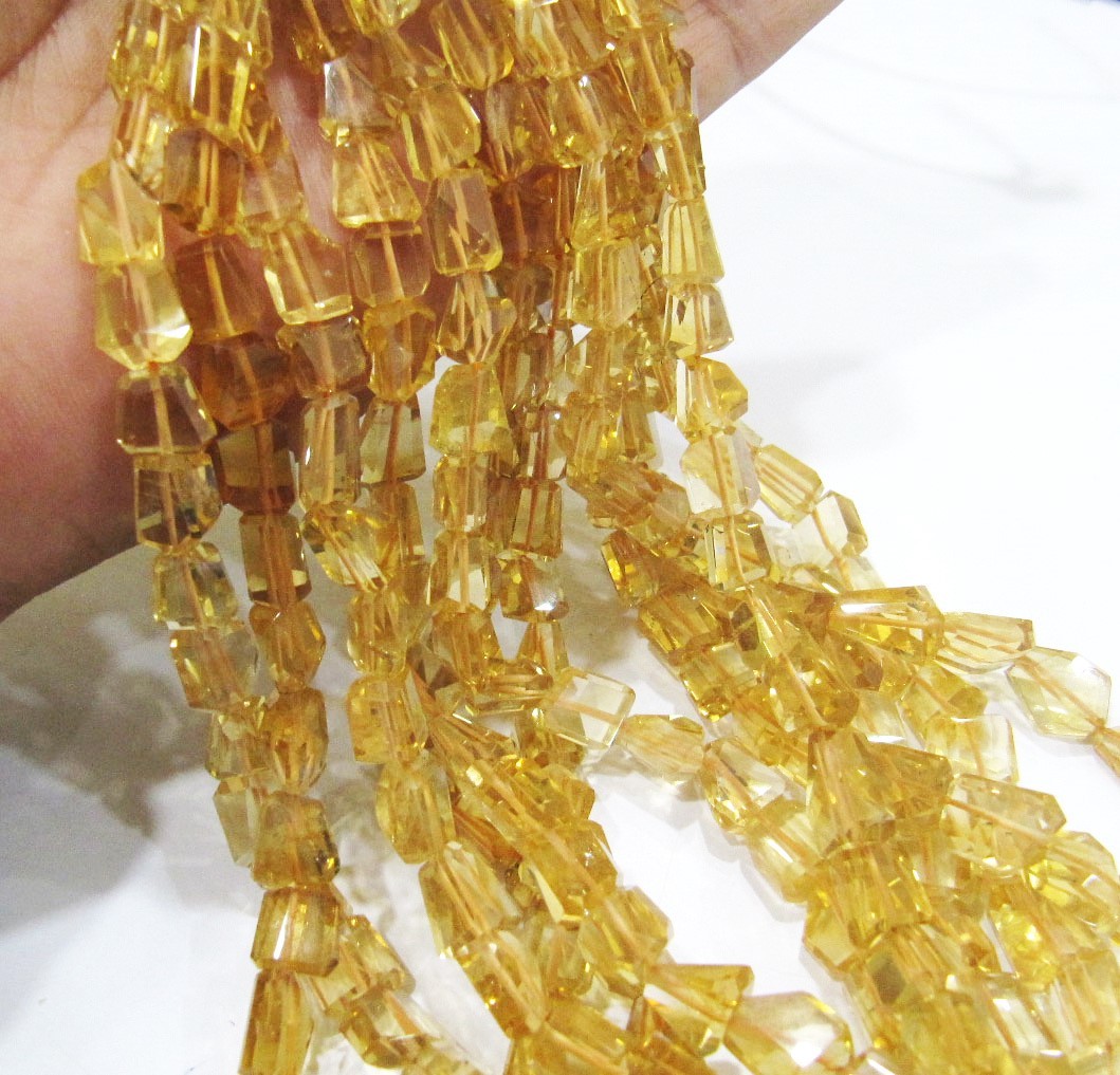 On Sale Natural Citrine Nugget Shape Laser Cut Tumbled