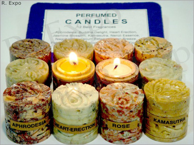 Scented Candles - Wax, 2x2 Inches, Yellow | Aromatic, Decorative, Fragrant, Relaxing, Unique - Available in Various Scents