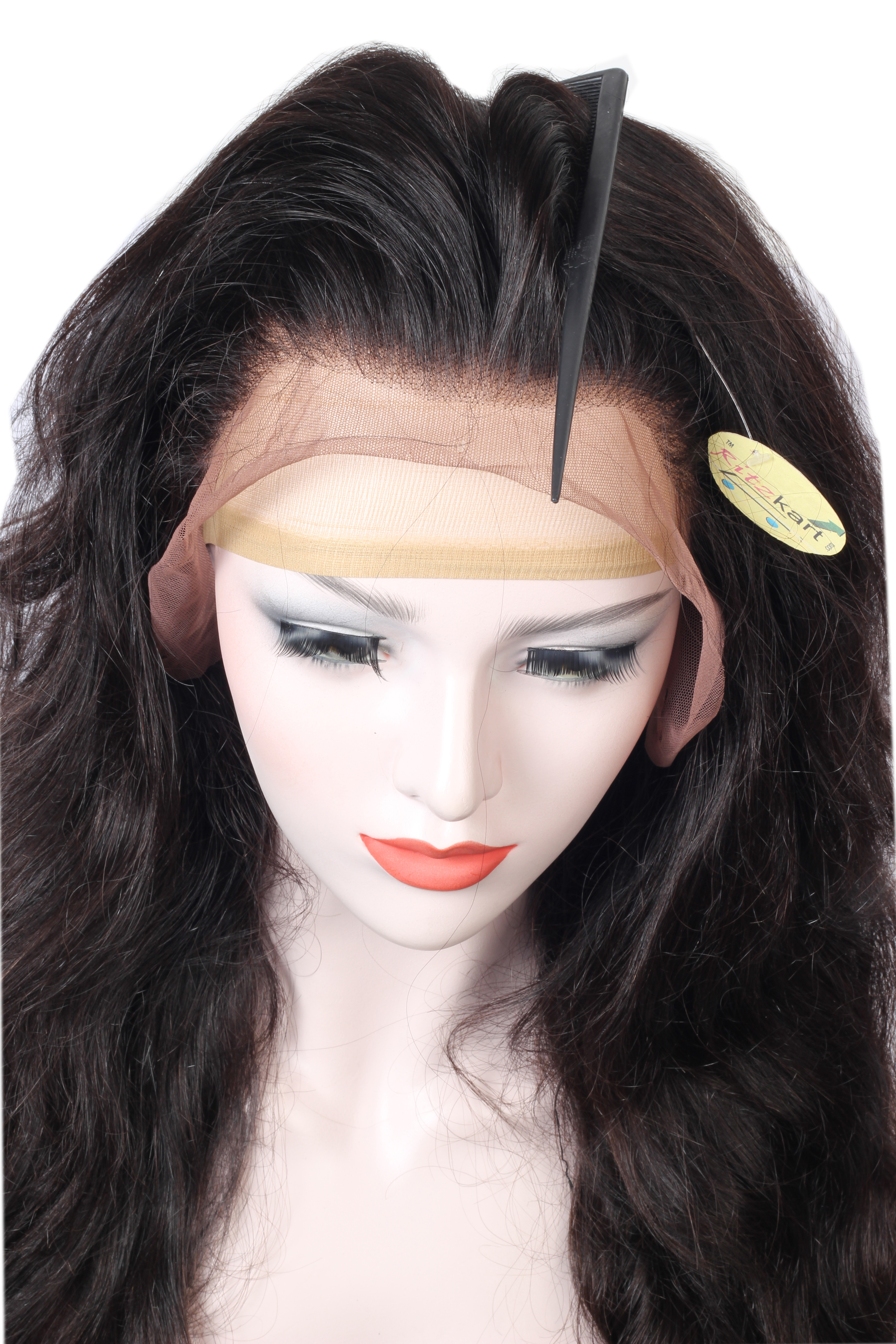 Black Women Hair Wig 100% Remy Human Hair Front Lace Wig Natural Black/dark Brown Women Wig
