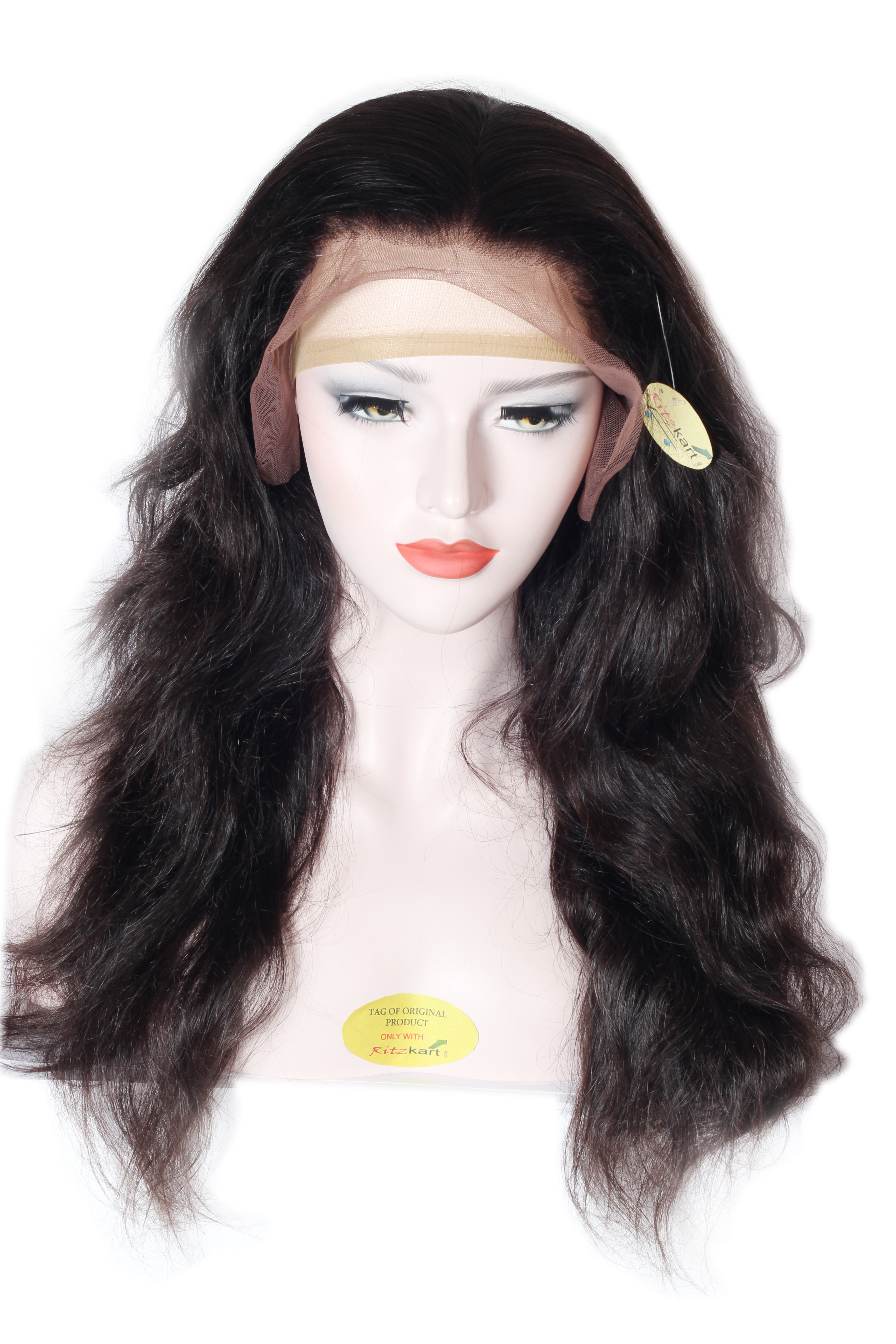 Black Women Hair Wig 100% Remy Human Hair Front Lace Wig Natural Black/dark Brown Women Wig