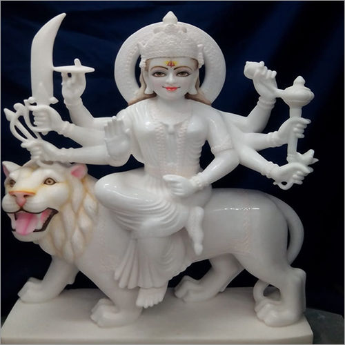 White Marble Durga Statue