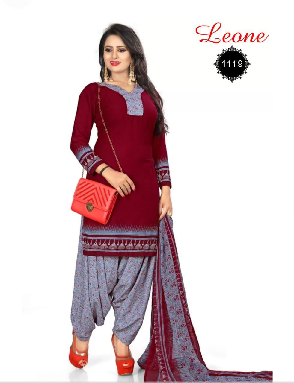 Ladies French Crepe Dress Material - Fabric 2.30m Top, 2.10m Bottom, 2.10m Dupatta, Colors: Sky Blue, Yellow, Black, Full Sleeves, Printed Design | Dry Clean, Washable