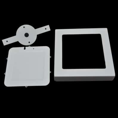 Fixture Of LED Surface Panel Square 18 Watt - Plastic, 18 Watt, White, 220-240 Volt Input | Square Shape, Flawless Production Supervised by Professionals