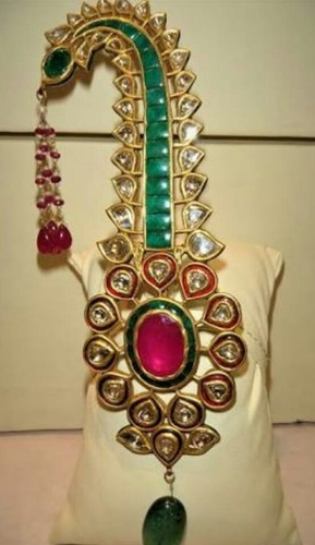 Safa Accessories For Sarpech - Metal, Polished Finish Wedding Use | Customized for Elegant Ceremonies