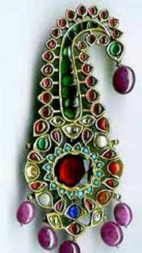 Wedding Accessories - Metal Turban Ornamentation | Customized Polished Design for Safa Use at Weddings