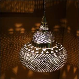 Antique Copper Decorative Moroccan Lantern For Ceiling