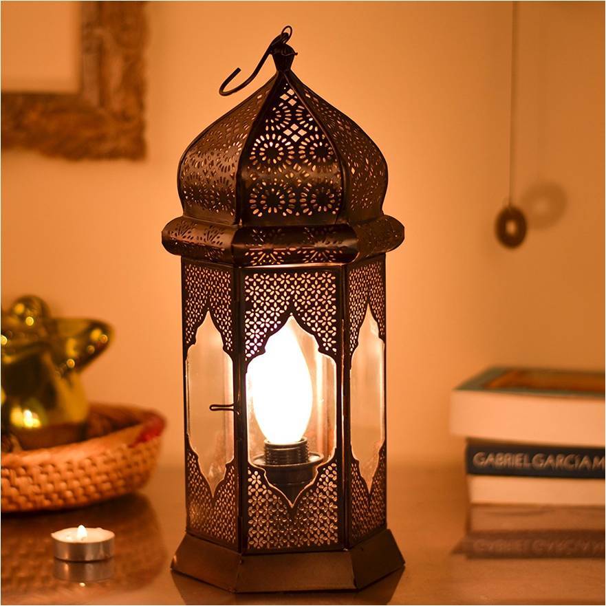 Antique Copper Decorative Moroccan Lantern For Ceiling