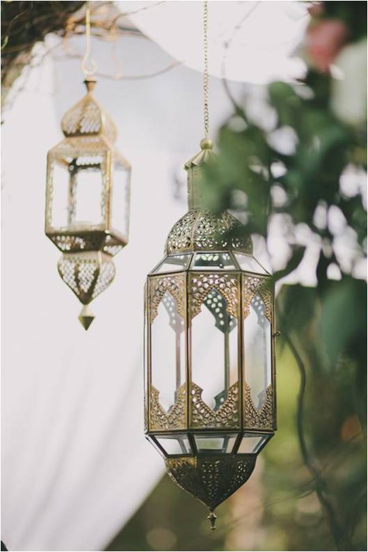 Antique Copper Decorative Moroccan Lantern For Ceiling
