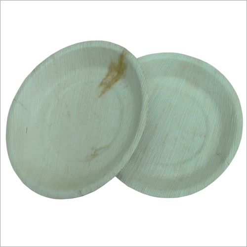 गोल ताड़ के पत्ते की थाली