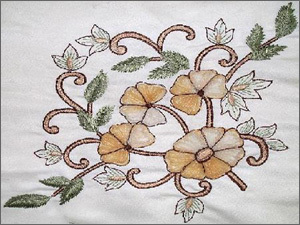 कढ़ाई वाले बिस्तरपोश