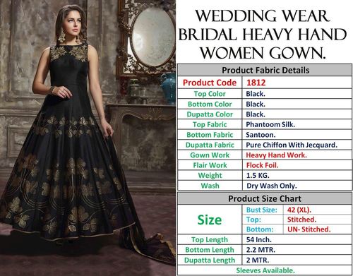 WEDDING WEAR BRIDAL HEAVY HANDWORK GOWNS