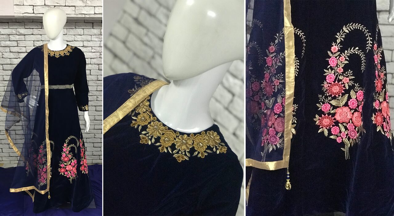 Wedding Wear Bridal Heavy Hand Work Gown