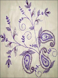 कशीदाकारी बिस्तर कंबल