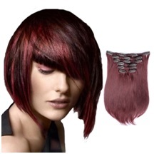 Natural Black/brown Clip In Extensions