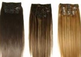 Natural Black/brown Clip In Extensions