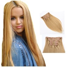 Natural Black/brown Clip In Extensions