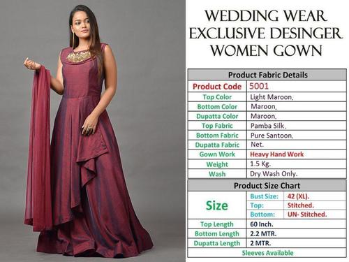 WEDDING WEAR BRIDAL HEAVY HAND WORK GOWNS