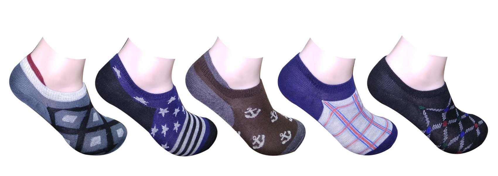 Designer Multi Color Loafer Socks