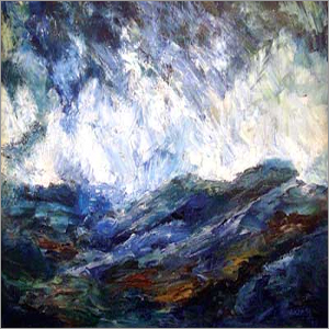 Blue Rocks Oil Painting