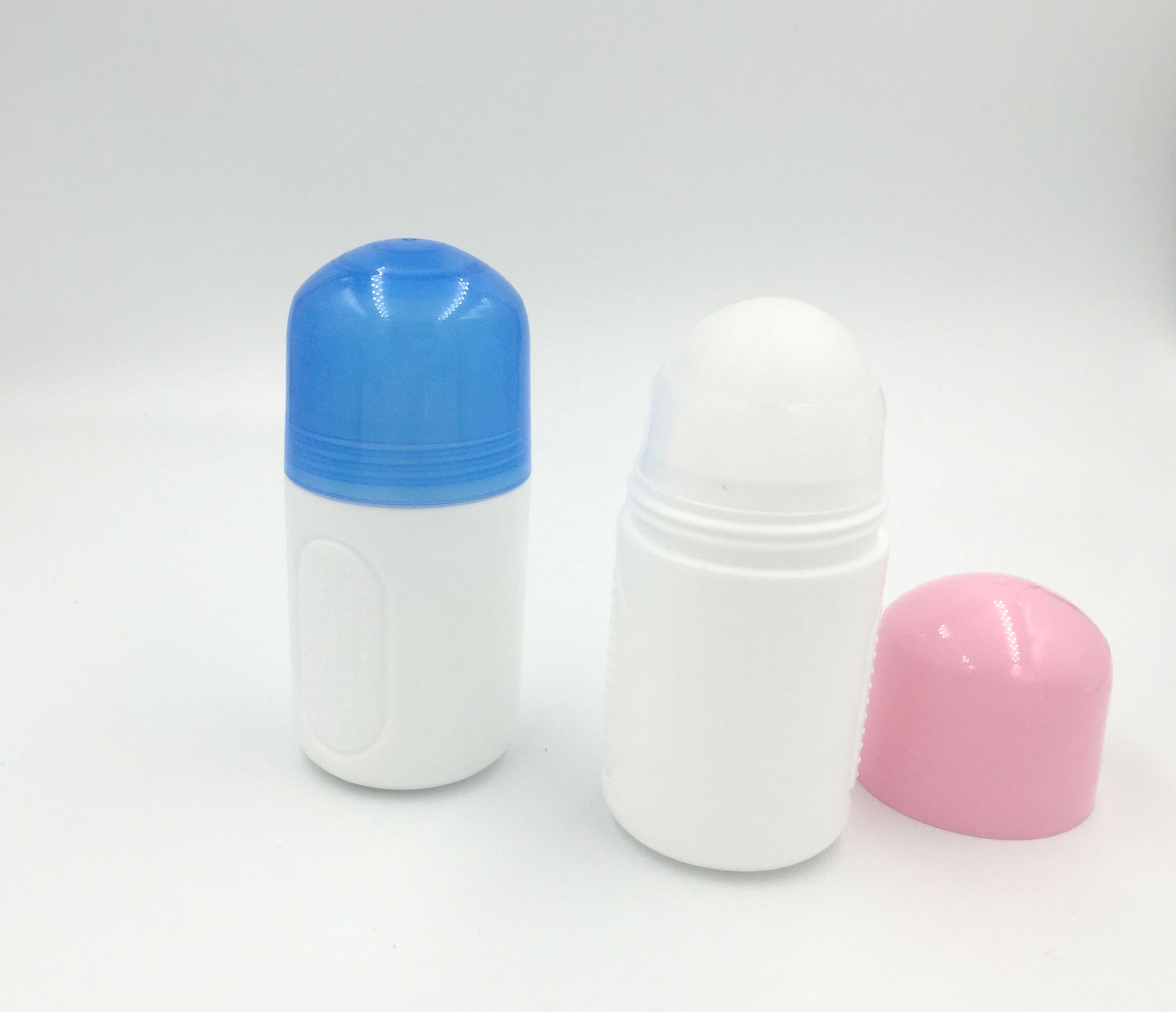 Roll On Bottles - Opaque Plastic, 50-70ml Size, Custom Color Options | Blow Molding Processed