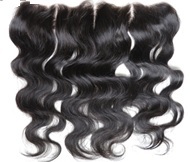 Natural Black Clip Remy Human Hair Frontal