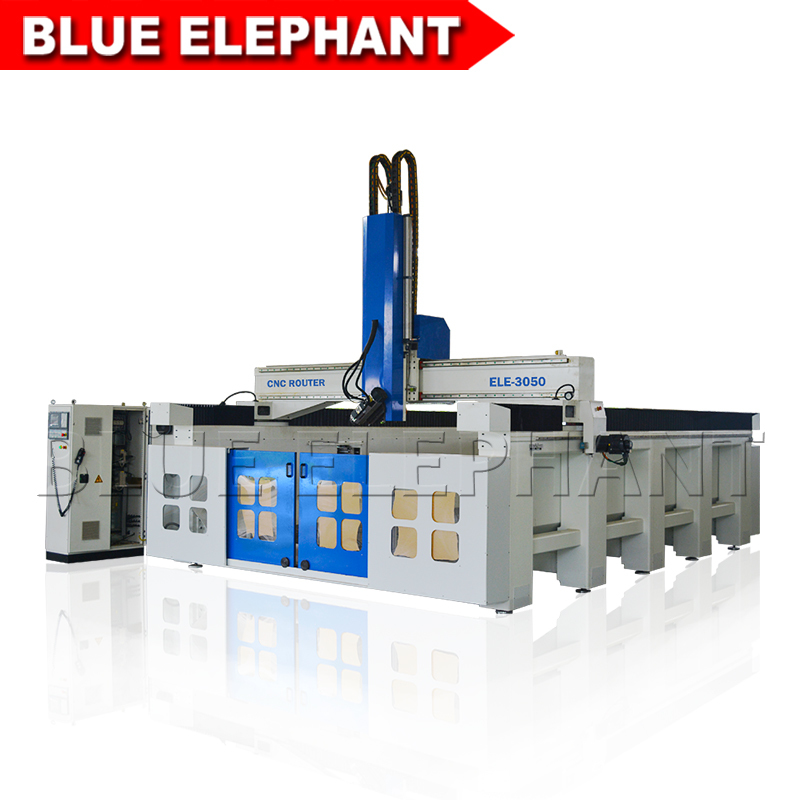 Vacuum Cleaning System 3050 China Styrofoam Foam Mold Cutting Machine , 4 Axis Atc Cnc Router For Wood Mold Making